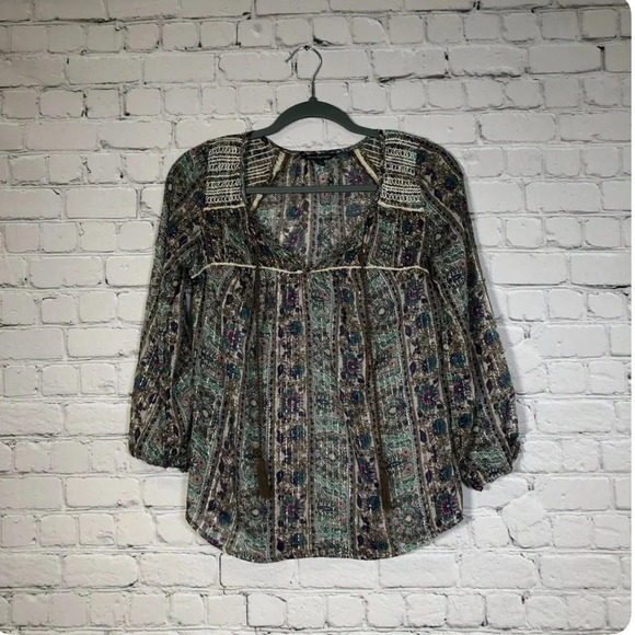 American Eagle Flowy Patterned Top, Size Small, Good Condition - Picture 1 of 6
